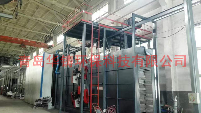 H型鋼拋丸機使用現場圖 H型鋼拋丸機使用現場圖